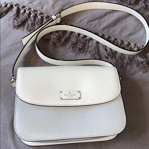 Kate Spade Grey & White Crossbody - Picture 1 of 7